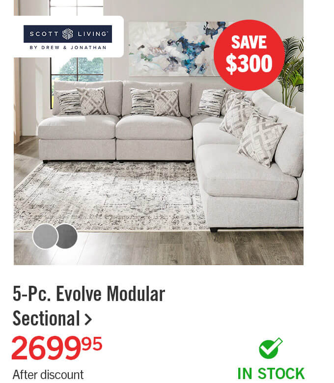 5-Pc. Evolve Modular Sectional.