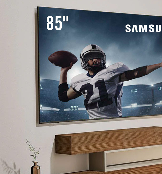 85" 4K UHD Smart TV.