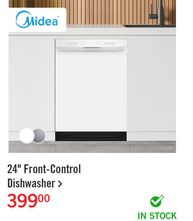 24" Front-Control Dishwasher.