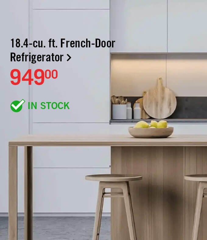 18.4 Cu. Ft. French-Door Refrigerator.