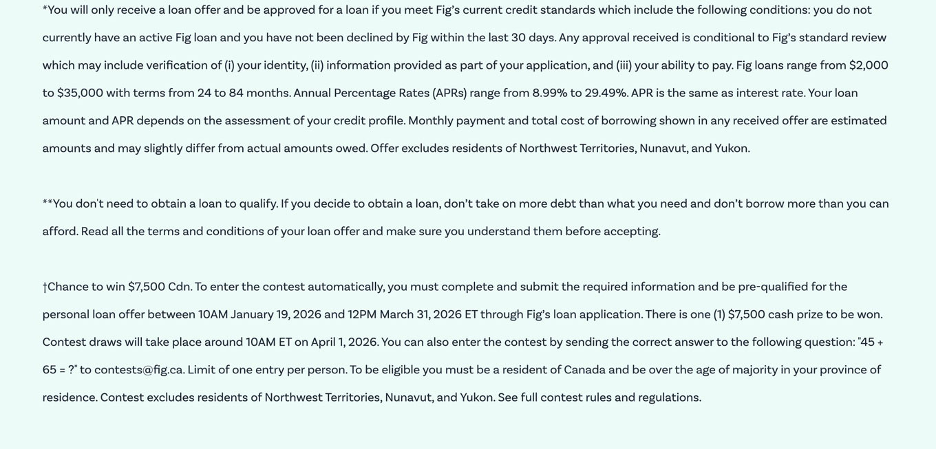 With rates starting at just 8.99%.