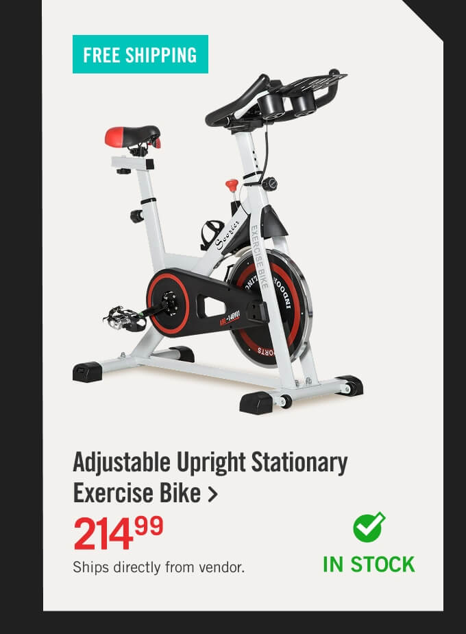 Adjustable Upright Stationary Exercise Bike.