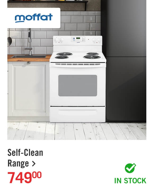Self-Clean Range.