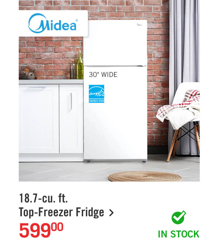 18.7-cu. ft.Top-Freezer Fridge.