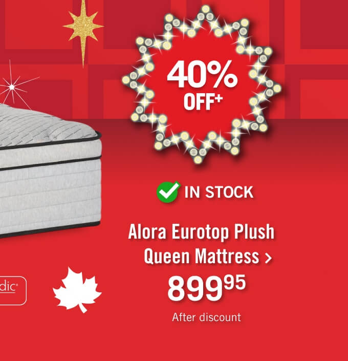 Alora Eurotop Queen Mattress.