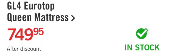 GL4 Eurotop Queen Mattress.