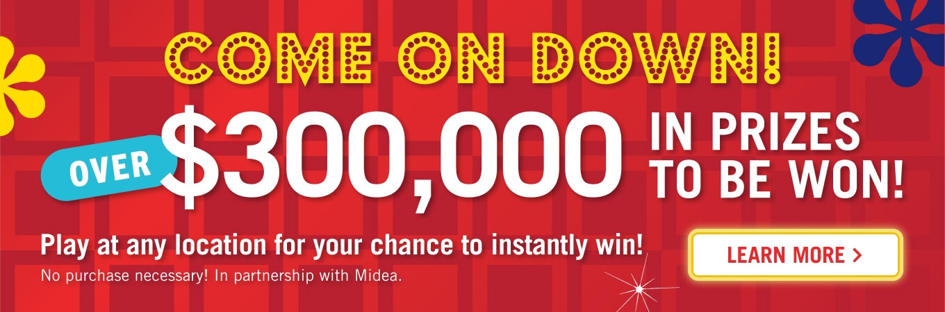 Over $300,000 in prizes to be won.