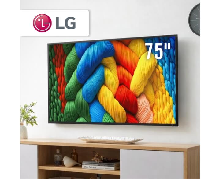 75" 4K UHD NanoCell Smart TV.