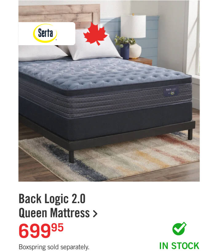 Back Logic 2.0 Eurotop Queen Mattress.