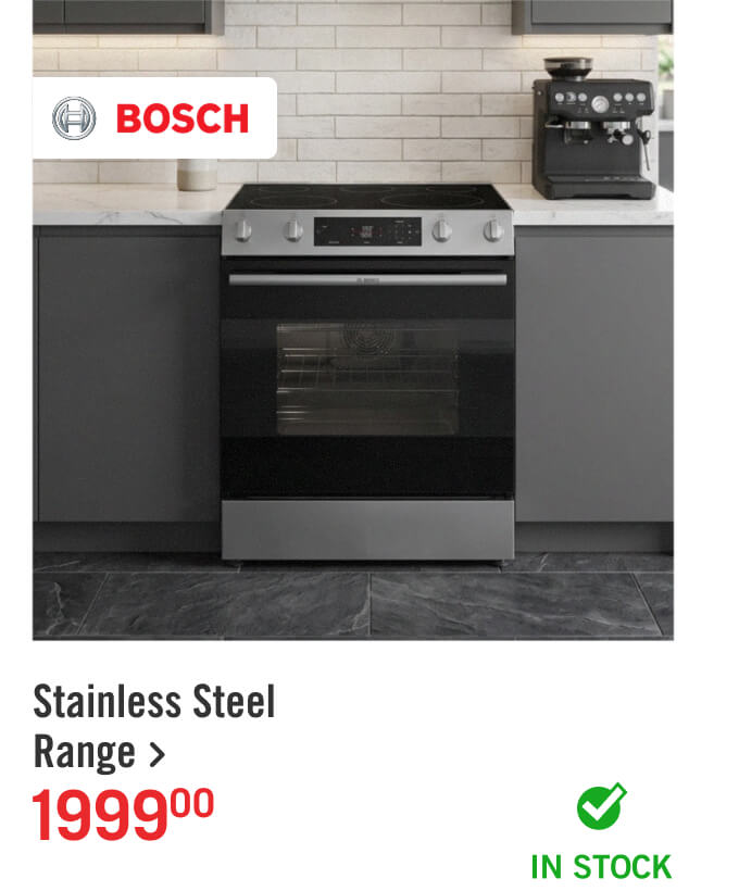 Stainless Steel Range.