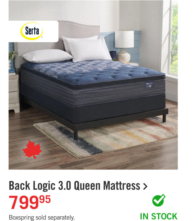 Back Logic 3.0 Queen mattress.