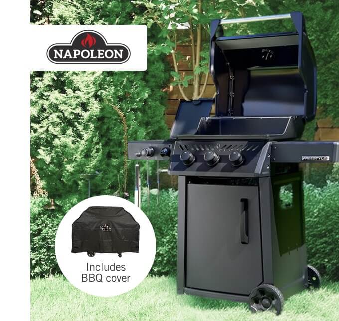 43,000-BTU Propane Gas BBQ.