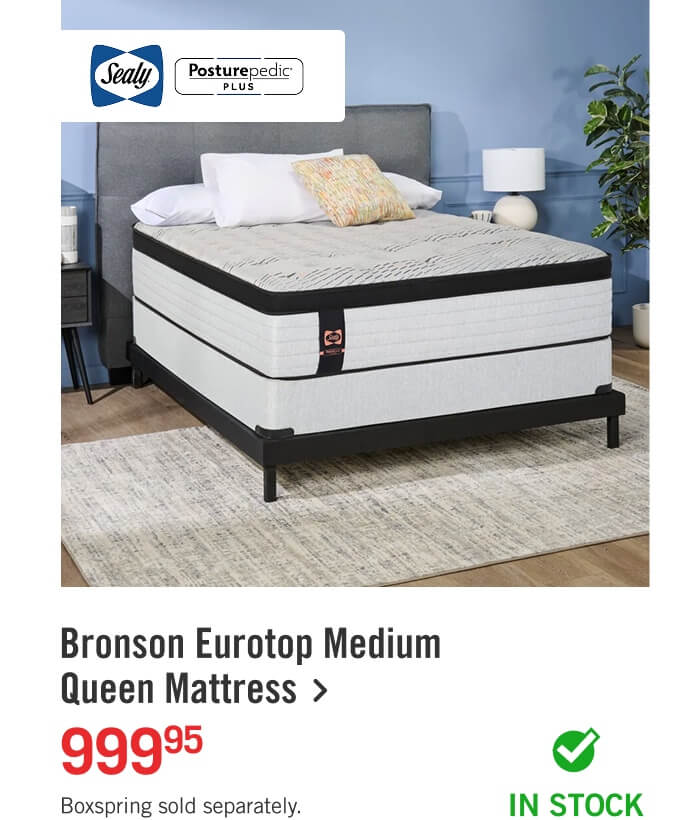 Bronson Eurotop Medium Queen Mattress.