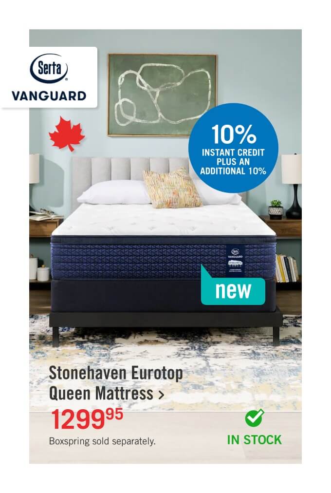 Stonehaven Eurotop Queen Mattress.