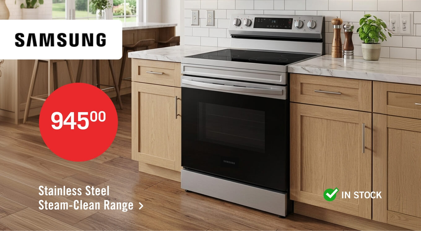 6.3 Cu. Ft. Smart Electric Free Standing Range.