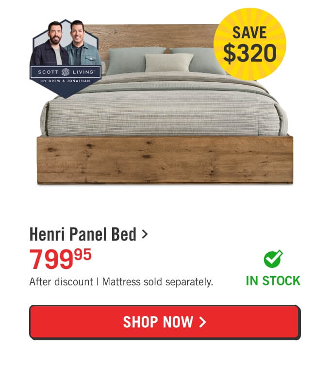 Henri Panel Bed.