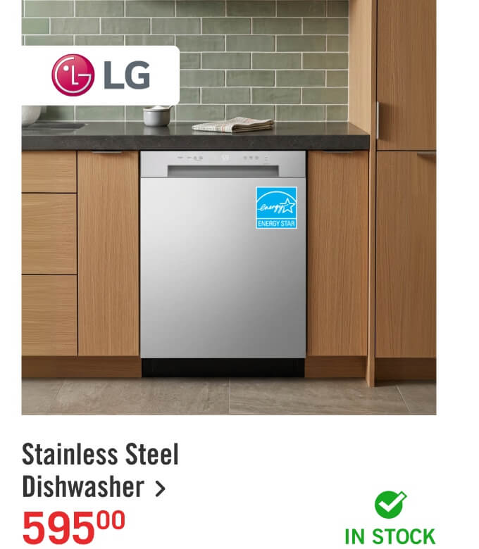Stainless Steel Dishwasher.