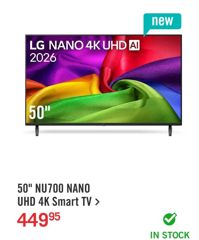 50" NU700 NANO UHD 4K Smart TV.