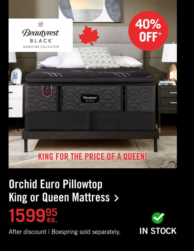 Orchid Euro Pillowtop King Mattress.
