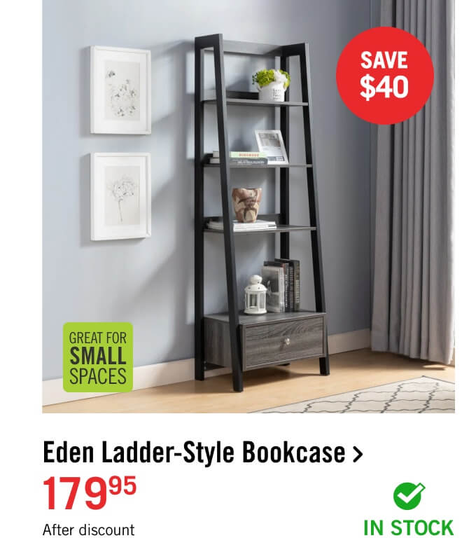 Eden Ladder-Style Bookcase.