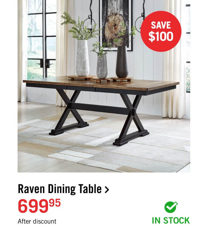 Raven Dining Table.
