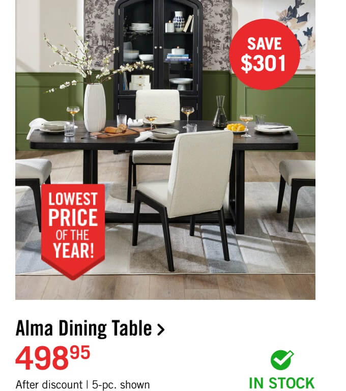 Alma Dining Table.