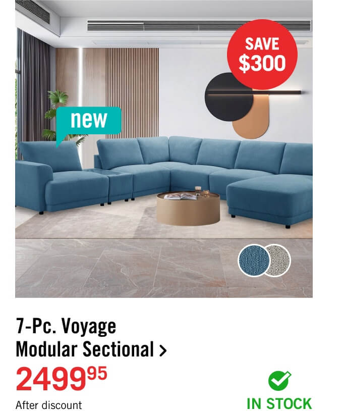 7-Pc. Voyage Modular Sectional.