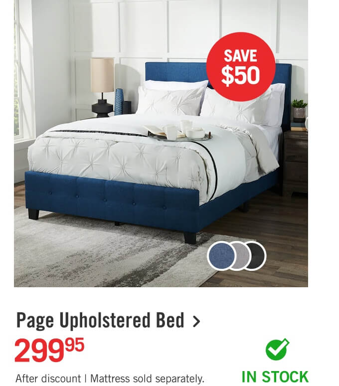 Page Upholstered Bed.
