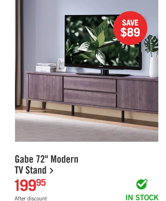 Gabe 72" Modern TV Stand.