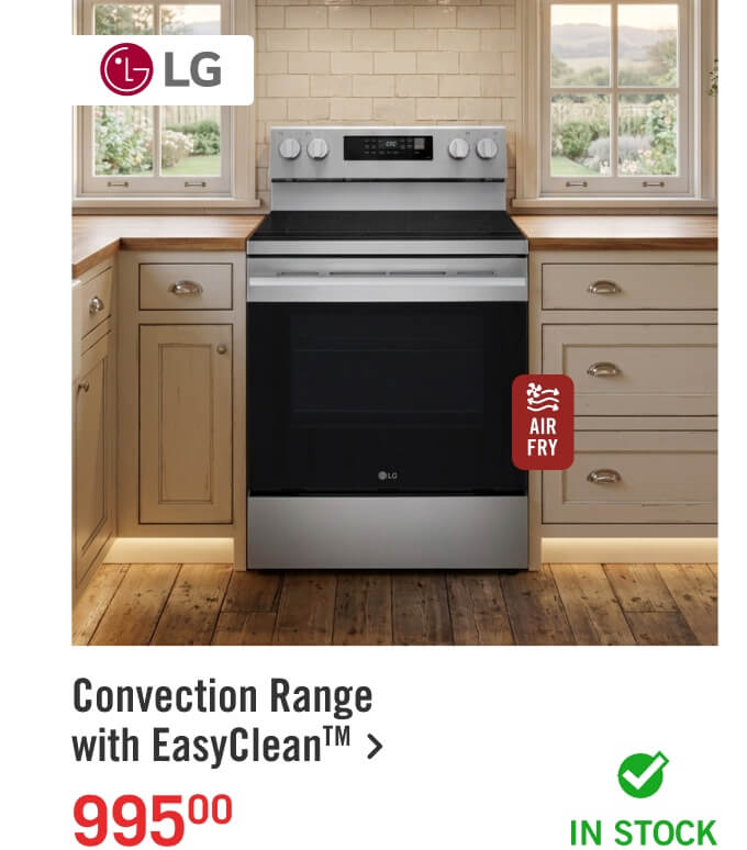 Convection Range with EasyClean&trade;.