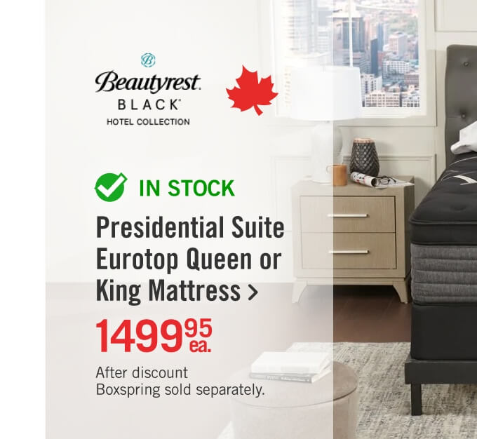 Presidential Suite Eurotop Queen Mattress.