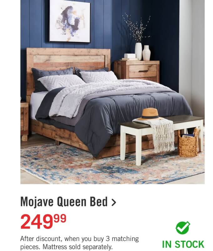 Mojave Queen Bed.
