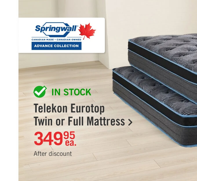 Telekon Eurotop Twin or Full Mattress.