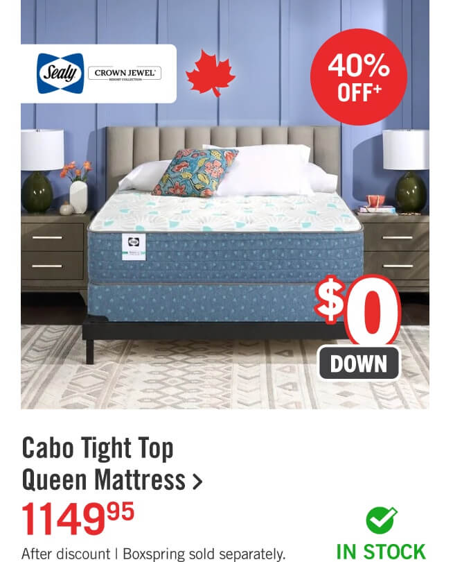 Cabo Tight Top Queen Mattress.