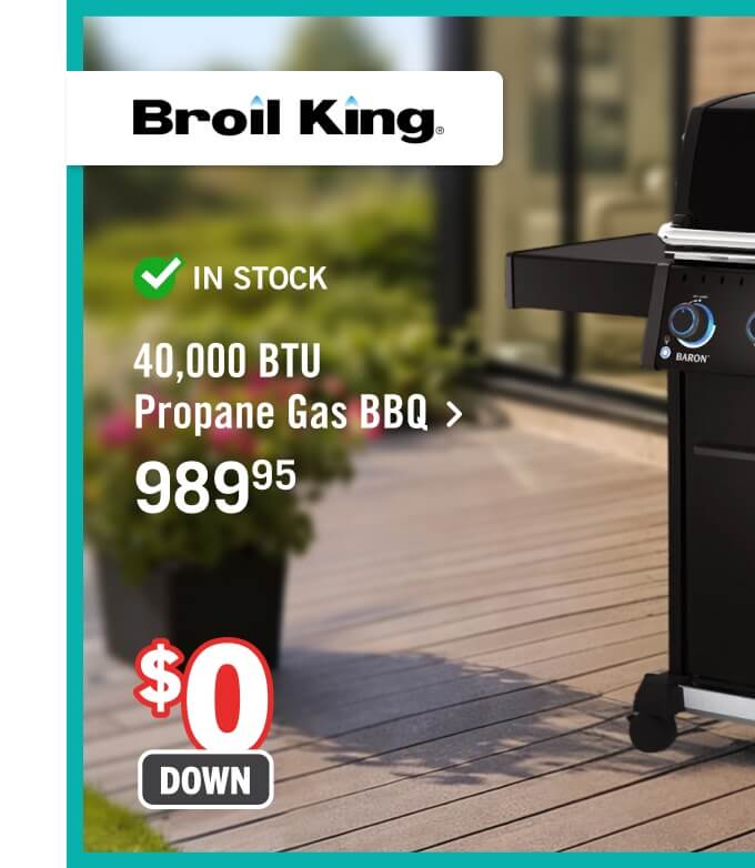 40,000 BTU Propane Gas BBQ.
