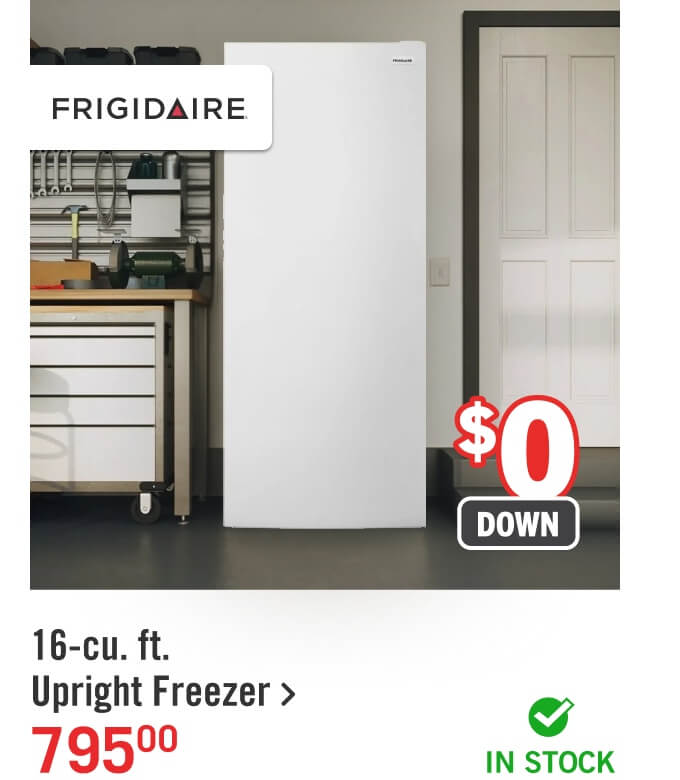 16-cu. ft. Upright Freezer.