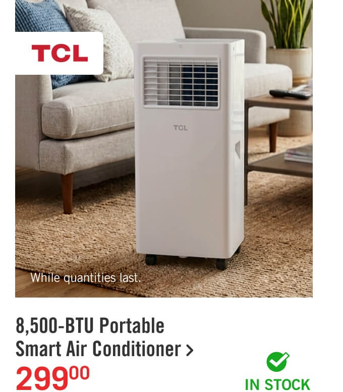 8,500-BTU Portable Smart Air Conditioner.