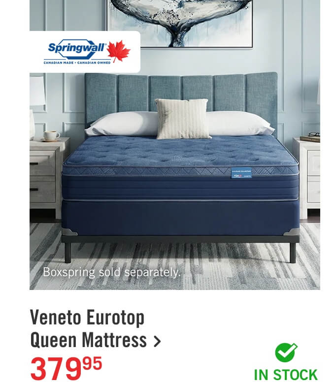 Veneto Eurotop Medium Queen Mattress.