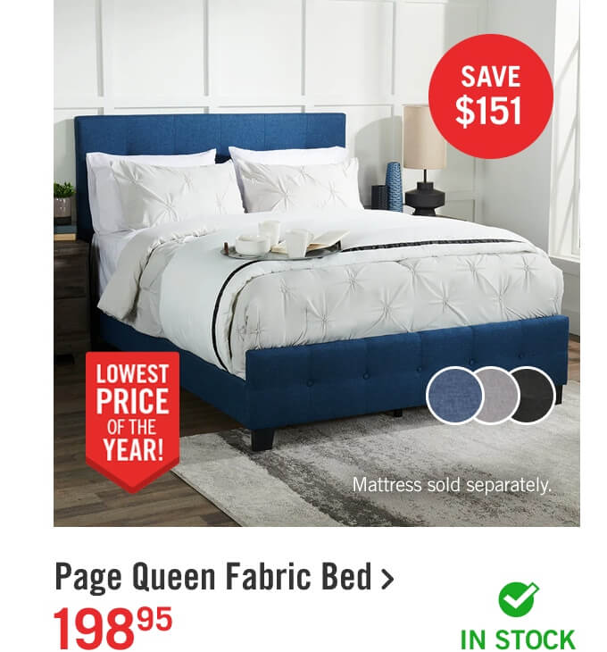 Page Upholstered Bed.