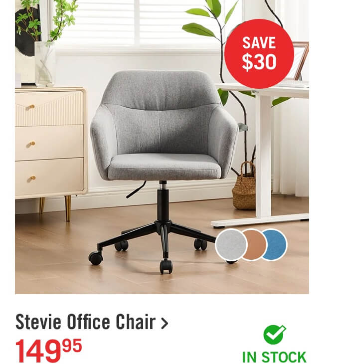 Stevie 23" Swivel Office Chair.