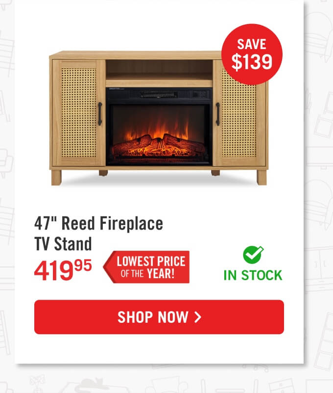 47" Reed Fireplace TV Stand.