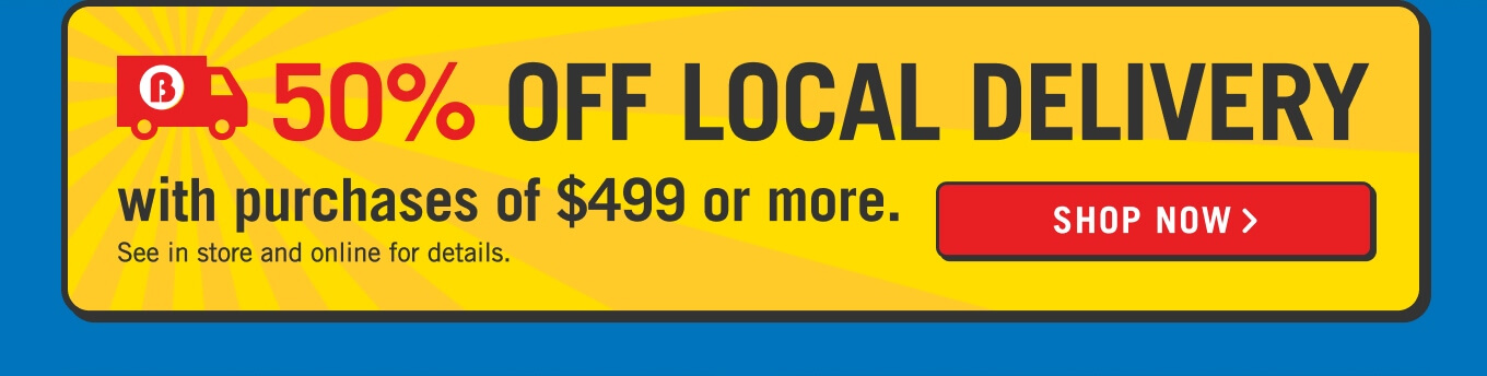 50% off local delivery.