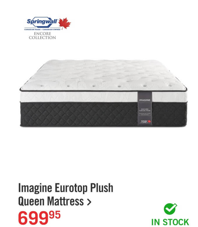 Imagine Eurotop Plush Queen Mattress.