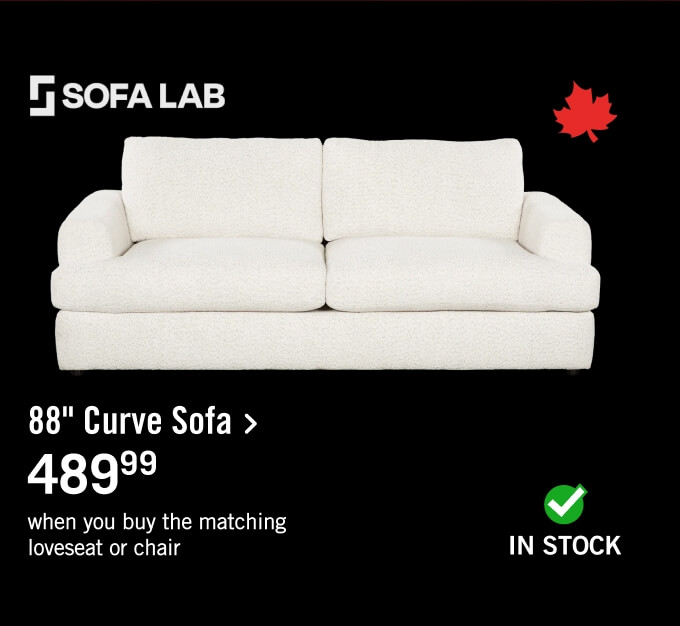 88" Curve Sofa.