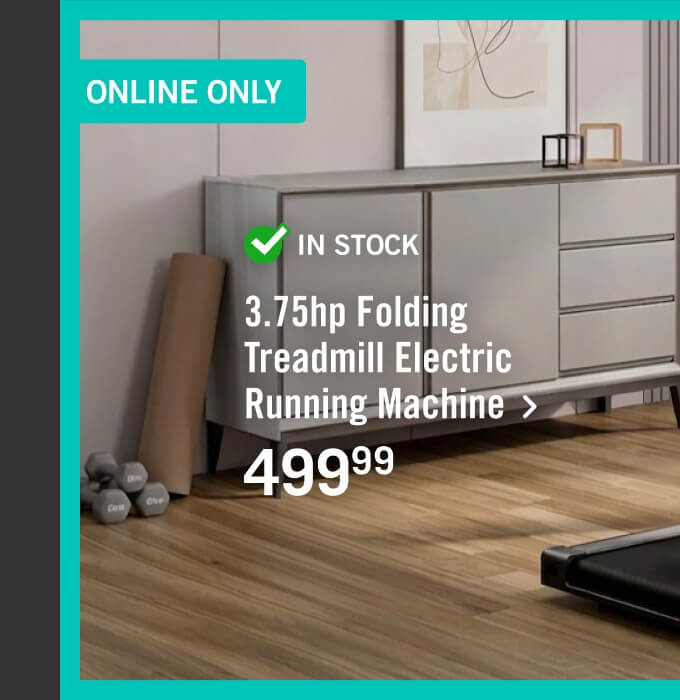 3.75hp Folding Treadmill Electric Running Machine.