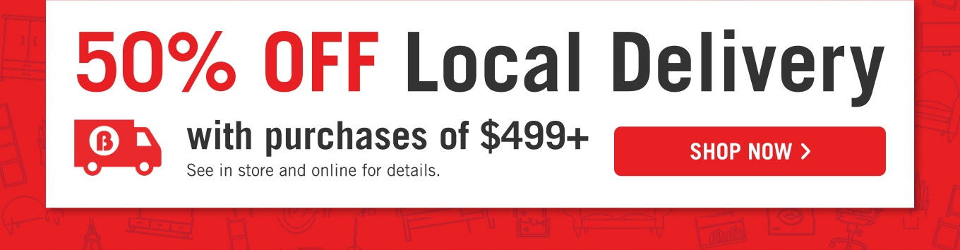 50% off local delivery.
