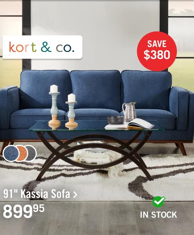 91" Kassia Sofa.