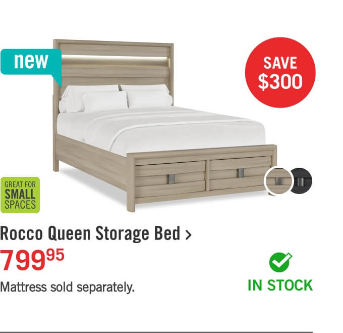 Rocco Queen Storage Bed.