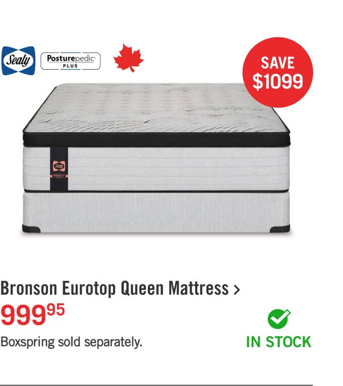 Bronson Eurotop Queen Mattress.