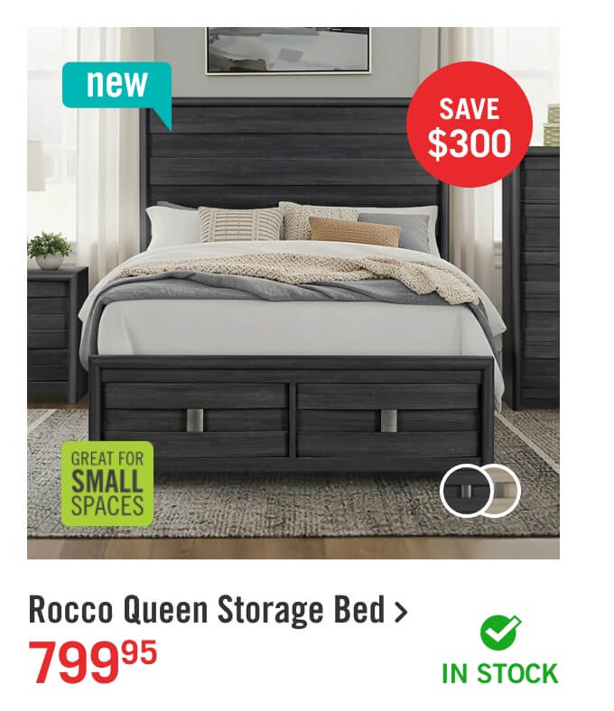 Rocco Queen Storage Bed.